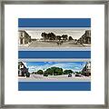 Historic Fairfield Iowa Panoramic Reproduction Framed Print
