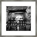 Winter Warmth In Black And White Framed Print