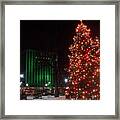 Holidays Downtown Framed Print