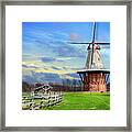 Holland Windmill Framed Print