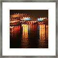 Hollywood Fl Water Lights Framed Print