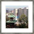 Hollywood View From Japanese Gardens Framed Print