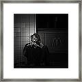 Homeless In Los Angeles Framed Print