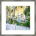 Homes Of Key West 14 Framed Print