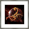 Horoscope Signs-scorpio Framed Print