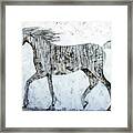 Horse Paint Framed Print