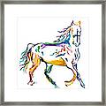 Horse Painting Sketch Framed Print