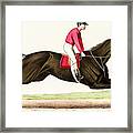 Horse Race Framed Print