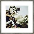 Horse Rearing With Girl Framed Print