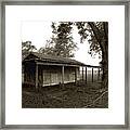 Horse Shelter Framed Print