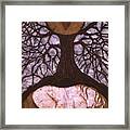 Horse Sleeps Below Tree Of Rebirth Framed Print