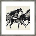 Horses Mug Framed Print