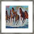 Horses Of Success Framed Print