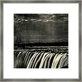 Horseshoe Falls B W Framed Print