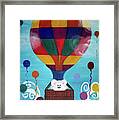 Hot Bear Balloon Framed Print