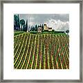 House On A Hill-tuscany Framed Print