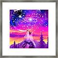 Howling At The Universe Framed Print