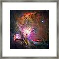 Hubble's Sharpest View Of The Orion Nebula Framed Print
