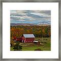 Hudson Valley Ny Fall Colors Framed Print