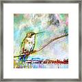 Hummingbird By The Chattanooga Riverfront Framed Print