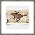 Hundred Years Pony Express Framed Print