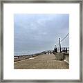 Hunstanton At 4pm Yesterday As The Framed Print