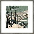 Hunters In The Snow Framed Print