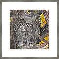 Hunting Owl Framed Print