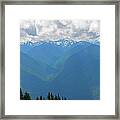 Hurricane Ridge Panoramic Framed Print