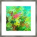 Abstract Water Flowers Framed Print