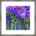 Hydrangea Bloomies 3 - Purple Framed Print