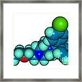 Hydroxyzine Molecular Model Framed Print