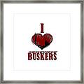 I Heart Asheville Buskers Framed Print