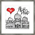 I Love Abu Dhabi Framed Print
