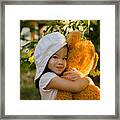 I Love My Teddy Bear Framed Print