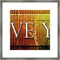 I Love You - Plaque Framed Print