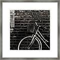 I Rode My Bicycle Framed Print