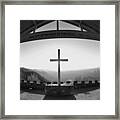 I Will Lift My Eyes To The Hills Psalm 121 1 Black And White Framed Print