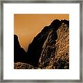 Iao Needle Silhouette Framed Print