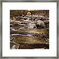 Ice On Stickney Brook Framed Print