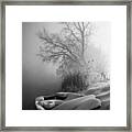 Ice Pier Framed Print