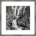 Icefields Waterfall Framed Print