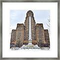 Iconic Buffalo City Hall In Winter Framed Print