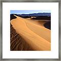 Iconic Dunes At Death Valley Framed Print