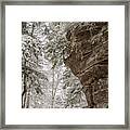 Icy Canyon Road Framed Print
