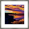 Icy Sunset Framed Print
