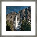 Icy Upper Yosemite Falls Framed Print