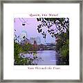 Image Included In Queen The Novel - View Of Austin Through The Trees Enhanced Poster Framed Print