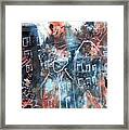 In A Northern Town- Abstract Art By Linda Woods Framed Print