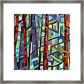 In A Pine Forest - Crop Framed Print